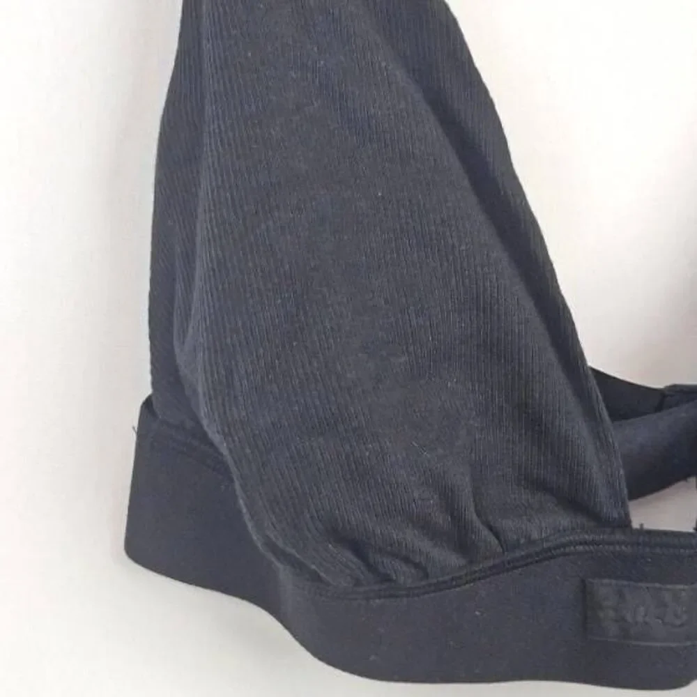 SKIMS COTTON RIBBED TRIANGLE BRA NWT - Picture 2 of 10